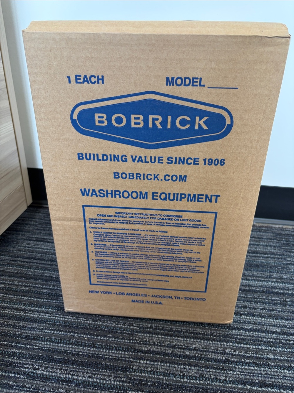NIB Bobrick B-3588 Surface Mtd. Toilet Paper Dispenser